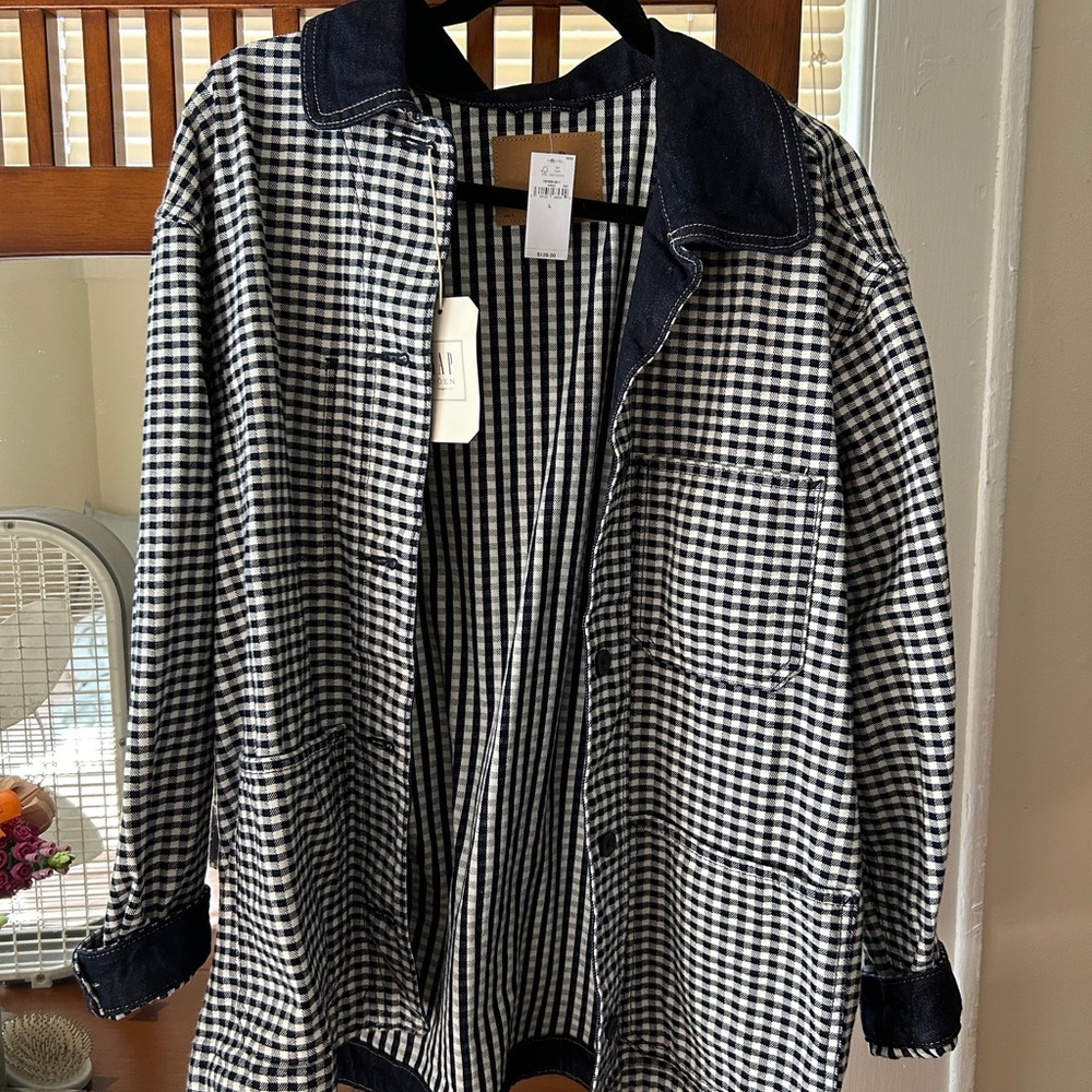 GAP Doen Gingham Jacket NWT